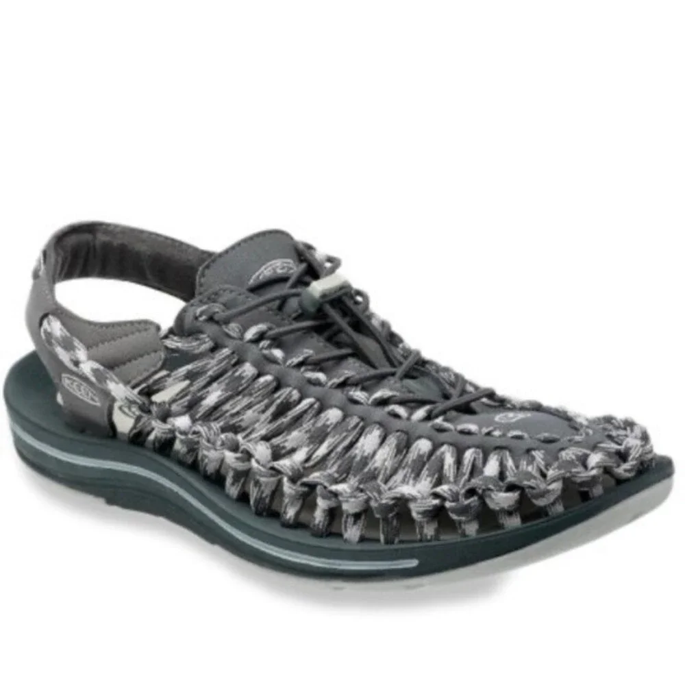 Keen UNEEK Men's Two-Cord Water Sandal in Magnet/Vapor Gray 8.5
